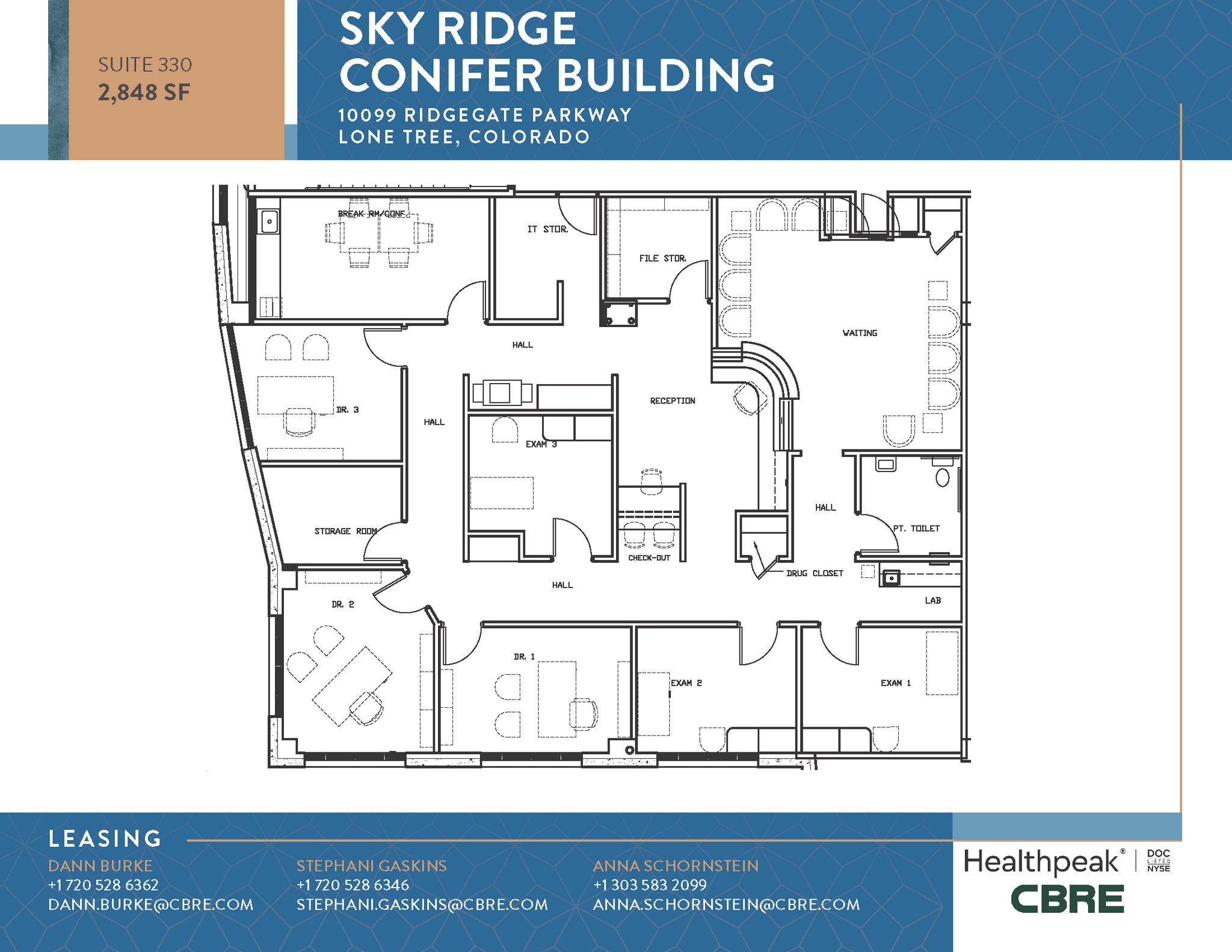 10535 Park Meadows Blvd, Lone Tree, CO à louer Plan d’étage- Image 1 de 1