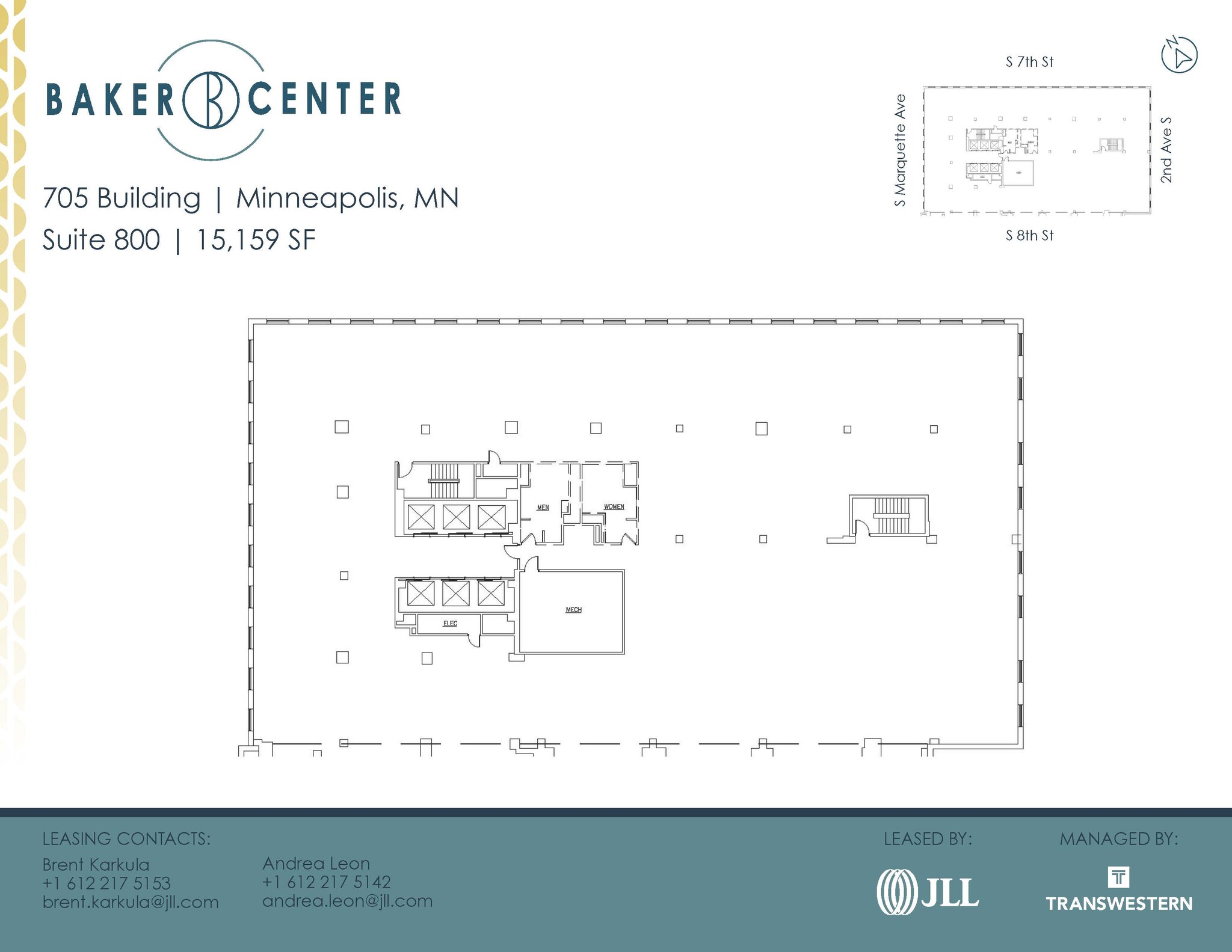 733 Marquette Ave, Minneapolis, MN à louer Plan d’étage- Image 1 de 1