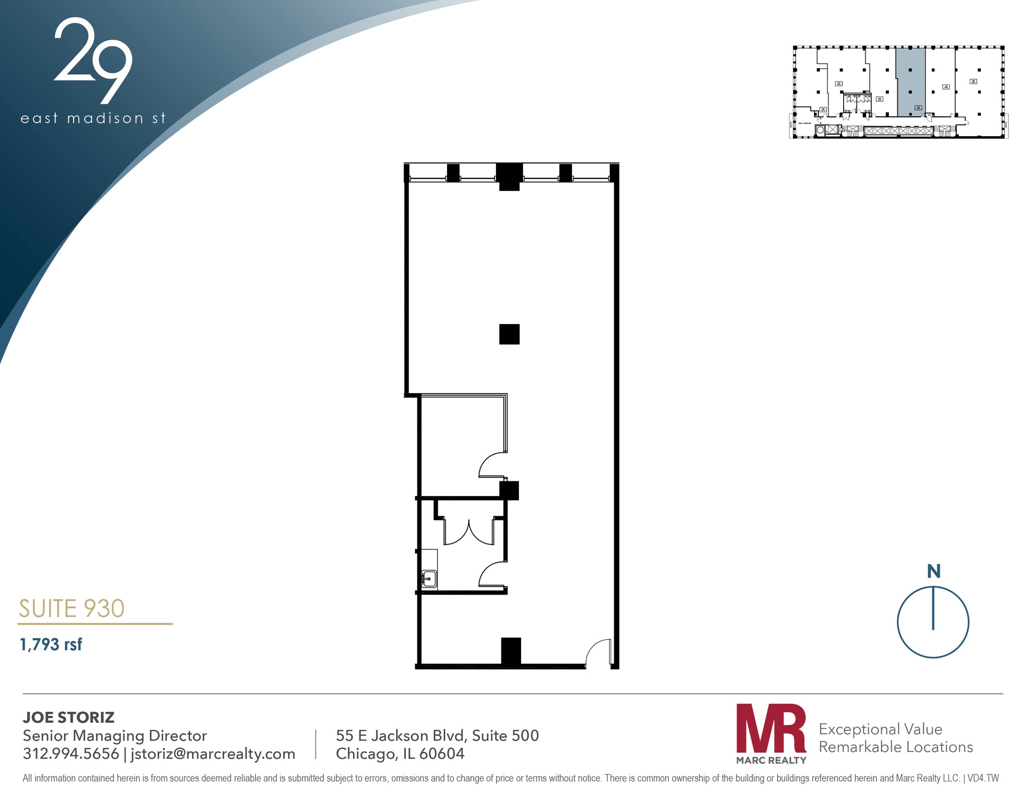 29 E Madison St, Chicago, IL for lease Floor Plan- Image 1 of 6