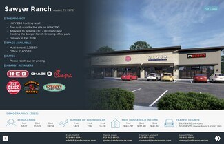 Plus de détails pour Sawyer Ranch Pad-site, Austin, TX - Terrain à vendre