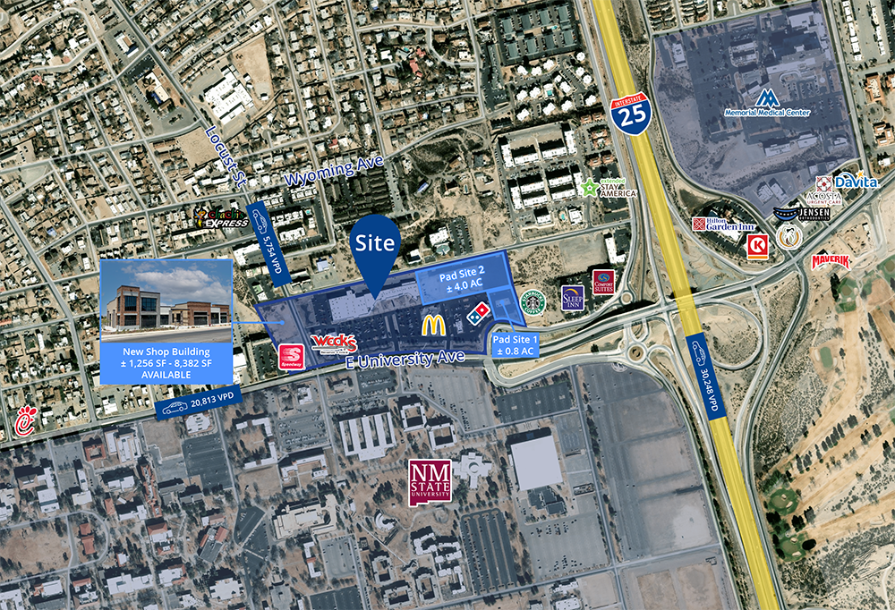 1701-1733 E University Ave, Las Cruces, NM à louer Photo principale- Image 1 de 10