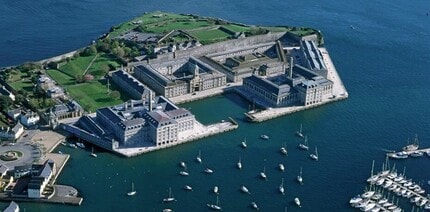 Royal William Yard, Plymouth, DEV - AERIAL  map view - Image1