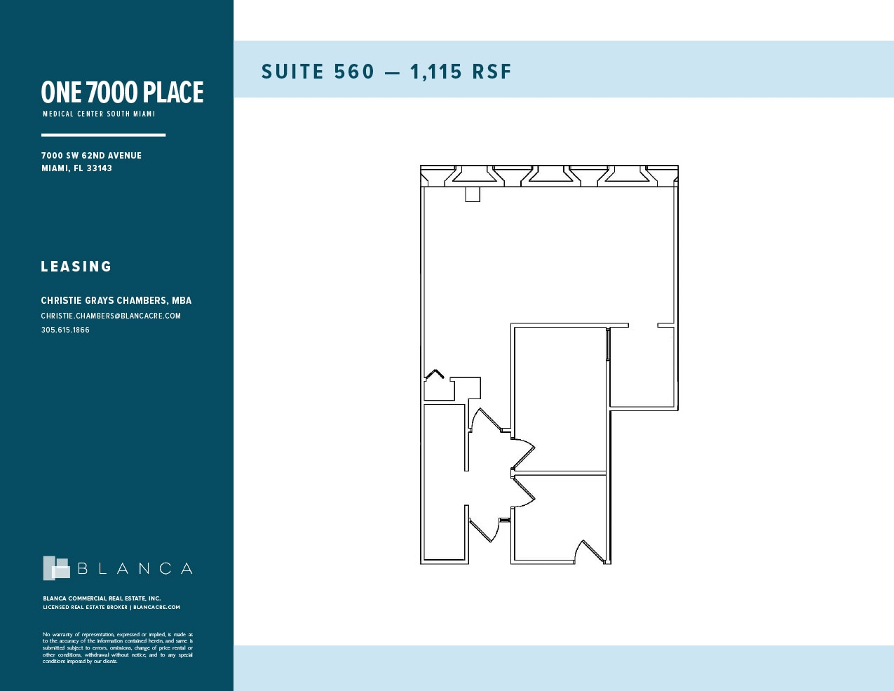 7000 SW 62nd Ave, Miami, FL for lease Floor Plan- Image 1 of 1