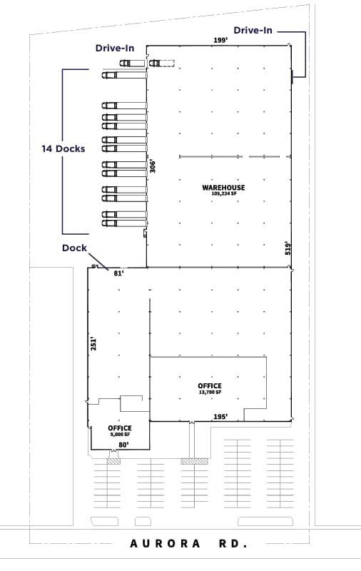 24455 Aurora Rd, Bedford Heights, OH for lease Floor Plan- Image 1 of 1