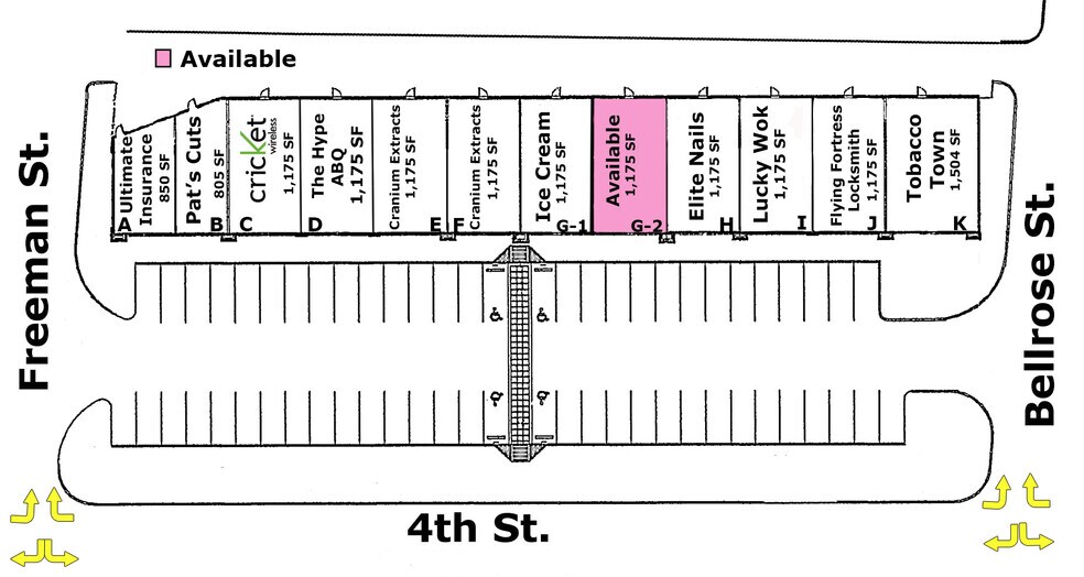 4501 4th St, Albuquerque, NM à louer - Plan d’étage - Image 2 de 7