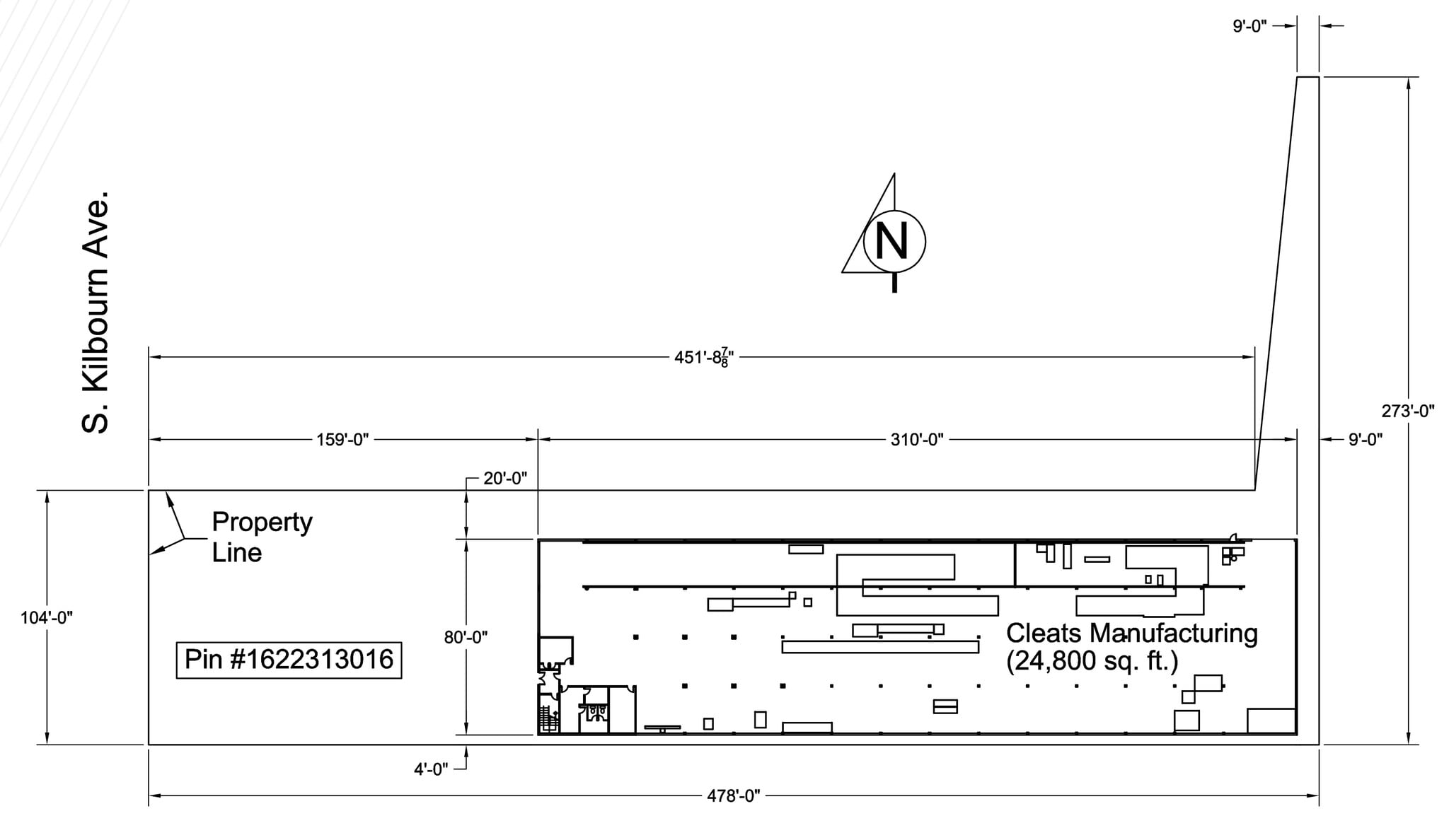 1855 S Kilbourn Ave, Chicago, IL for lease Typical Floor Plan- Image 1 of 5