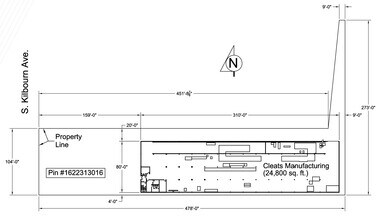 1855 S Kilbourn Ave, Chicago, IL for lease Typical Floor Plan- Image 1 of 5