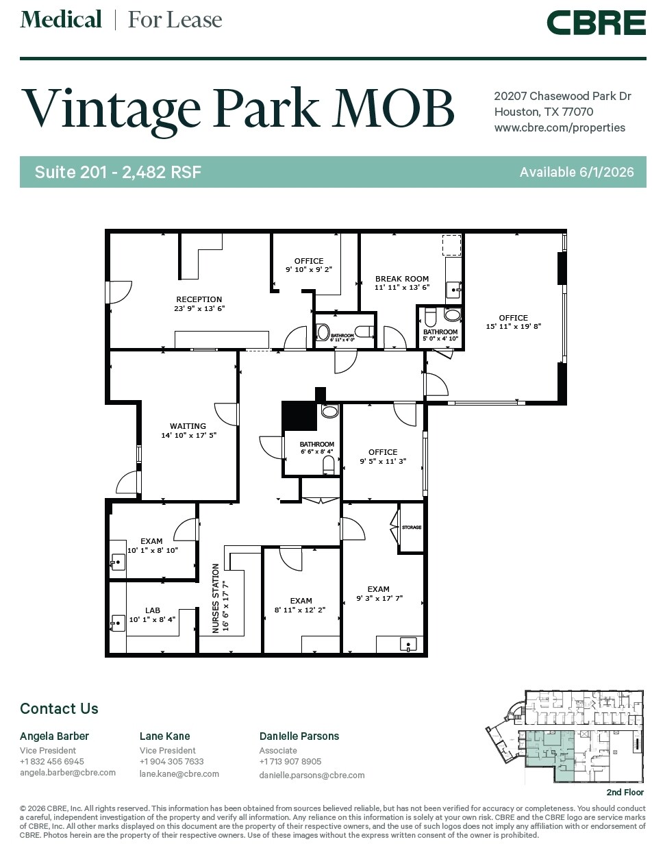 20207 Chasewood Park Dr, Houston, TX à louer Plan d’étage- Image 1 de 1