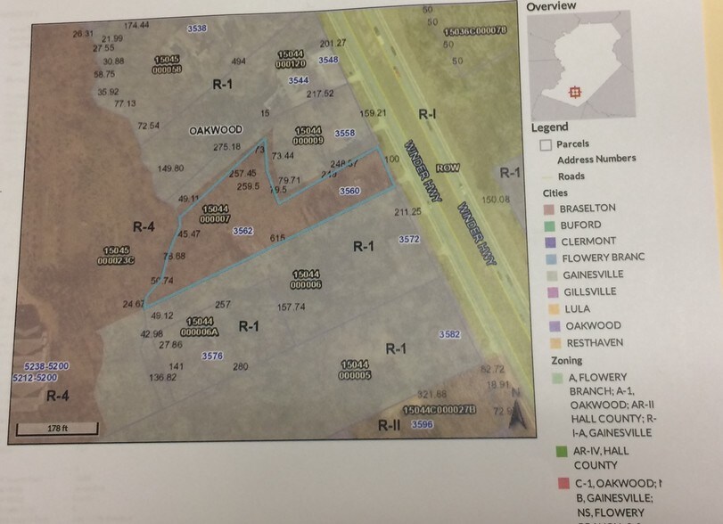 3562 Winder Hwy, Flowery Branch, GA à vendre - Plan cadastral - Image 3 de 7