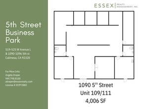 1090 5th St, Calimesa, CA for lease Site Plan- Image 1 of 1