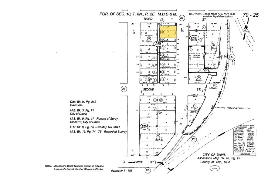 231 G St, Davis, CA for lease - Plat Map - Image 2 of 10