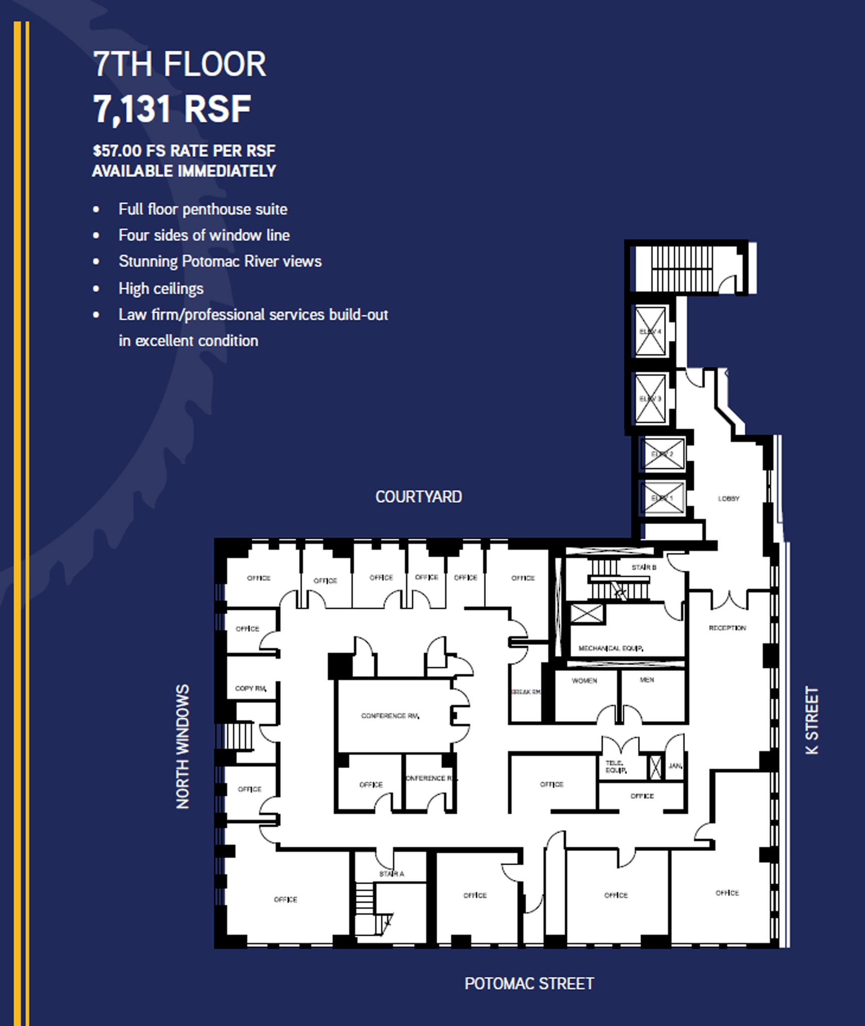 3299 K St NW, Washington, DC for lease Floor Plan- Image 1 of 1