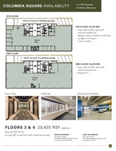 111 SW Columbia St, Portland, OR à louer Plan d’étage- Image 1 de 6