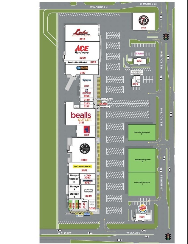 1505-1715 N Highway 81, Duncan, OK for lease Site Plan- Image 1 of 1