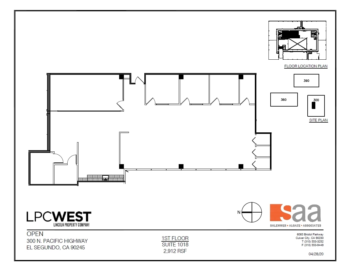 300 N Pacific Coast Hwy, El Segundo, CA à louer Plan d’étage- Image 1 de 1