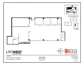 300 N Pacific Coast Hwy, El Segundo, CA à louer Plan d’étage- Image 1 de 1