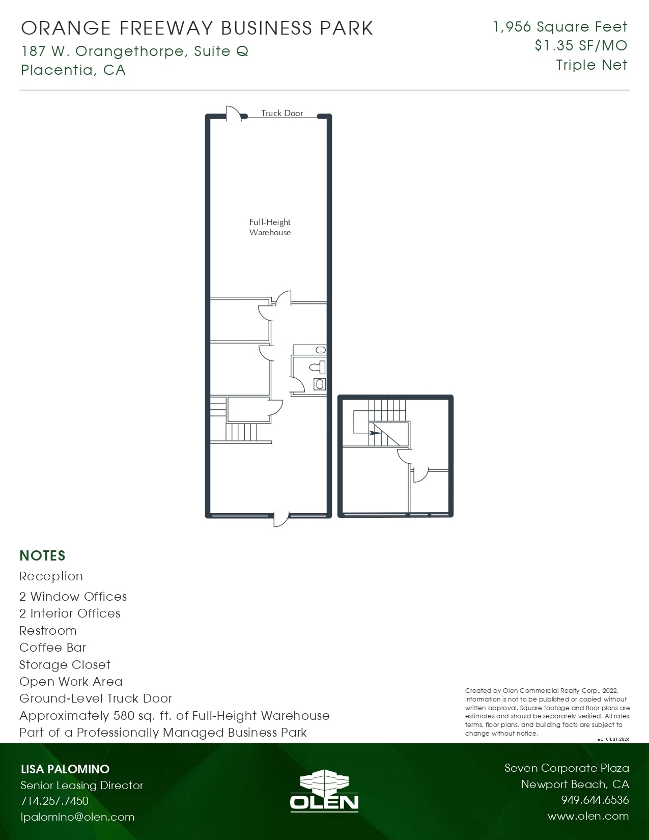 187 W Orangethorpe Ave, Placentia, CA for lease Floor Plan- Image 1 of 1