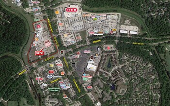 4303-4445 Kingwood Dr, Kingwood, TX - AERIAL map view