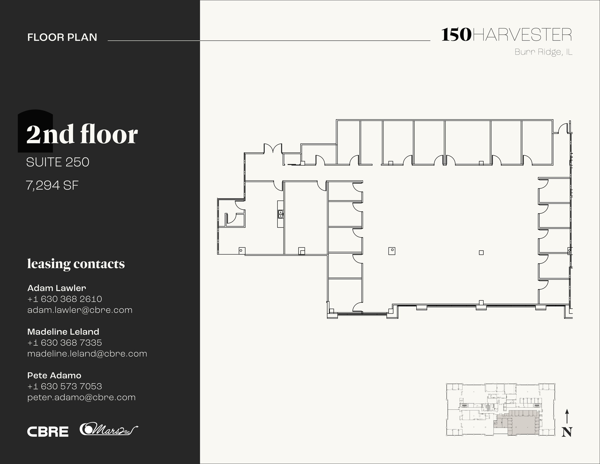150 Harvester Dr, Burr Ridge, IL for lease Floor Plan- Image 1 of 7
