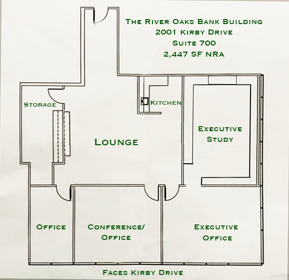 2001 Kirby Dr, Houston, TX for lease Floor Plan- Image 1 of 1