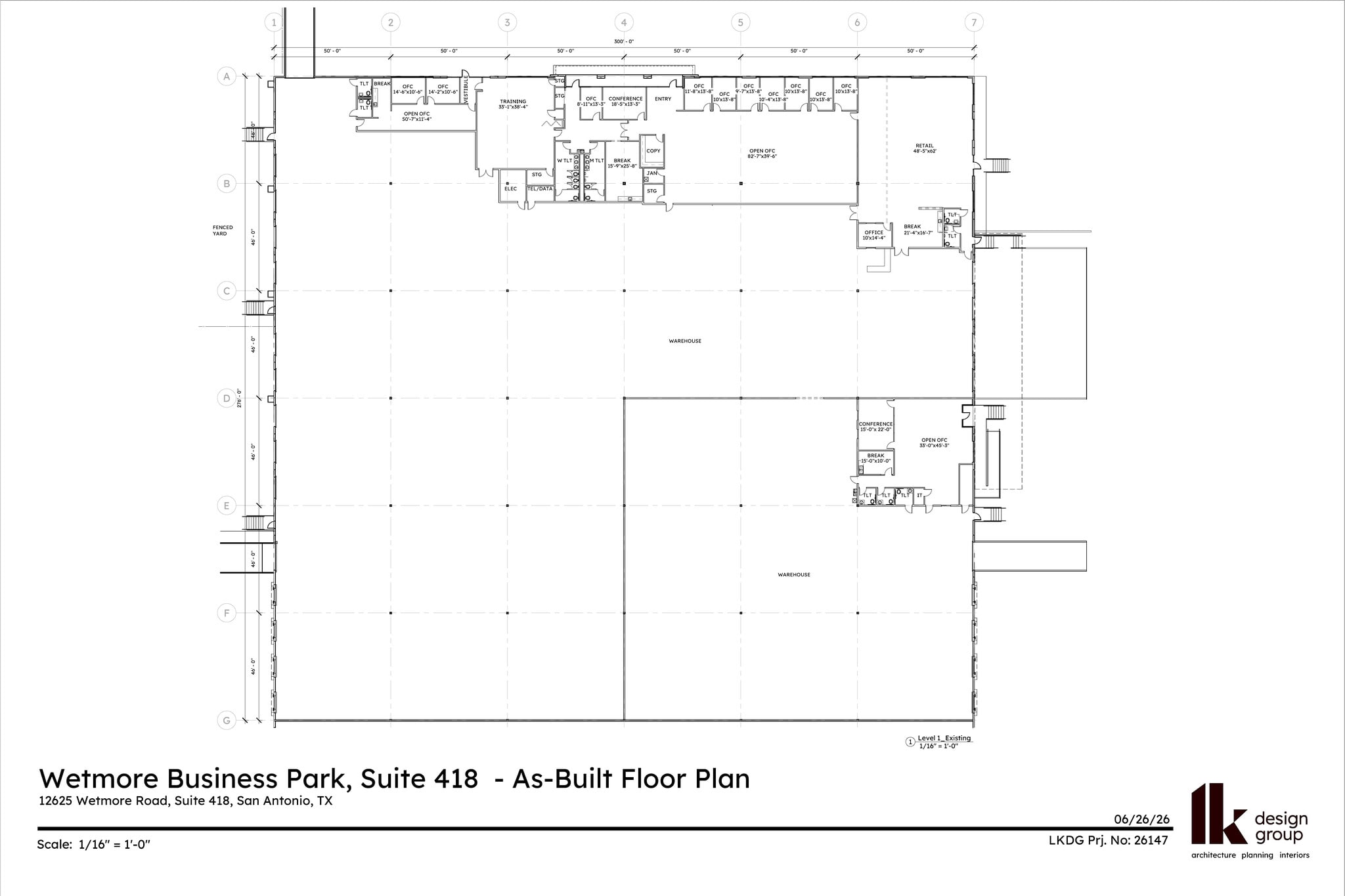 12625 Wetmore Rd, San Antonio, TX à louer Plan d’étage- Image 1 de 1