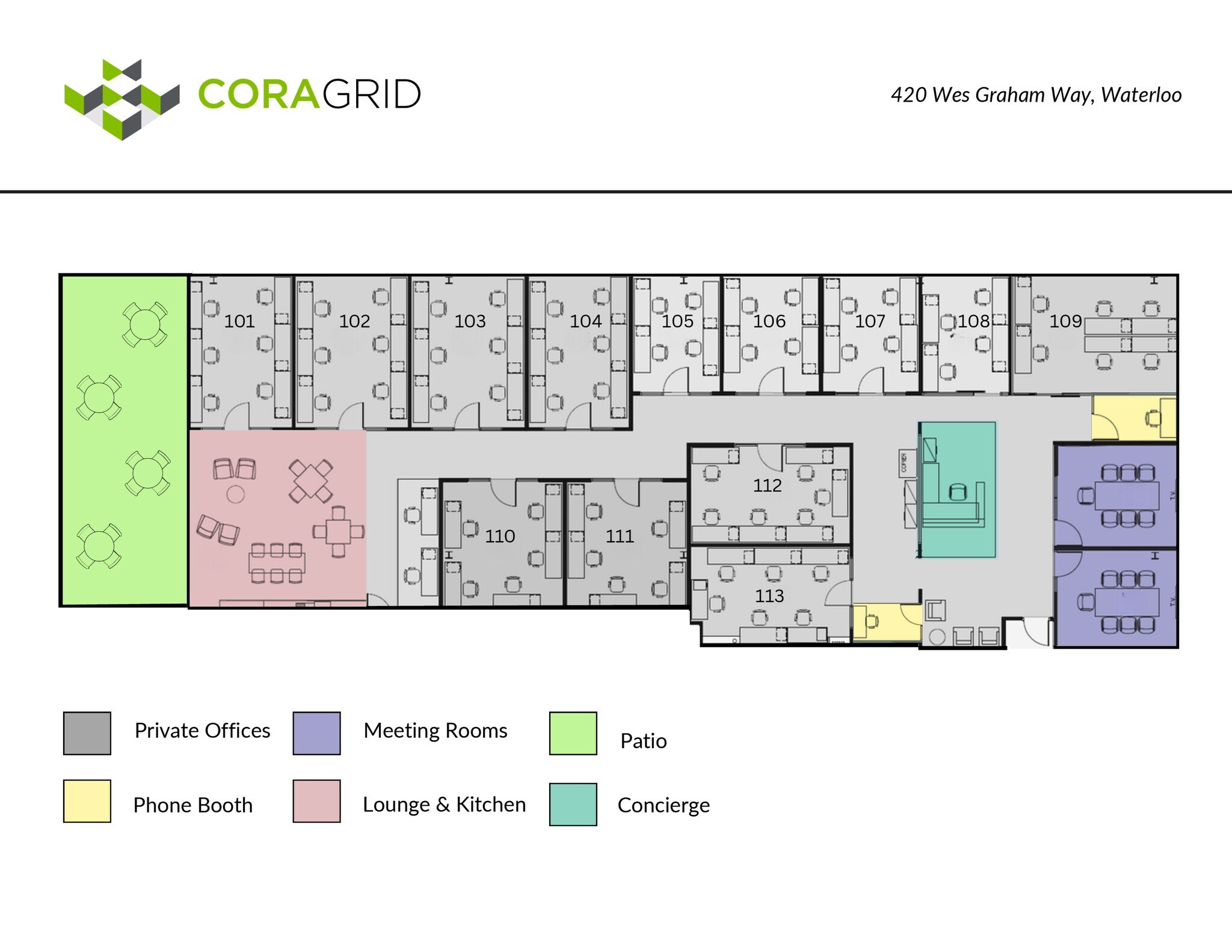 420 Wes Graham Way, Waterloo, ON for lease Site Plan- Image 1 of 2