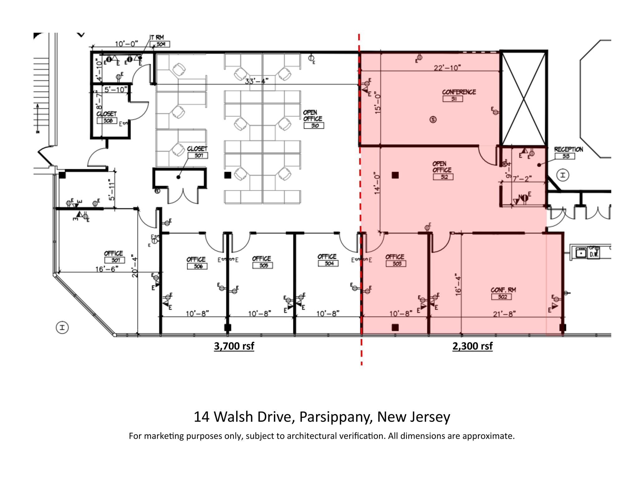 14 Walsh Dr, Parsippany, NJ à louer Plan de site- Image 1 de 2