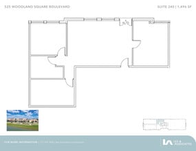 525 Woodland Square Blvd, Conroe, TX à louer Plan d’étage- Image 1 de 6