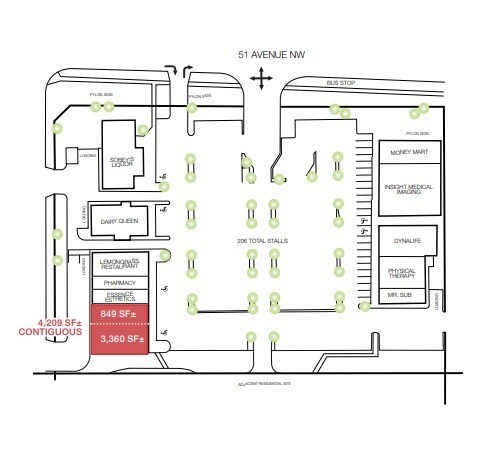 10407 51 Av NW, Edmonton, AB for lease - Site Plan - Image 3 of 3