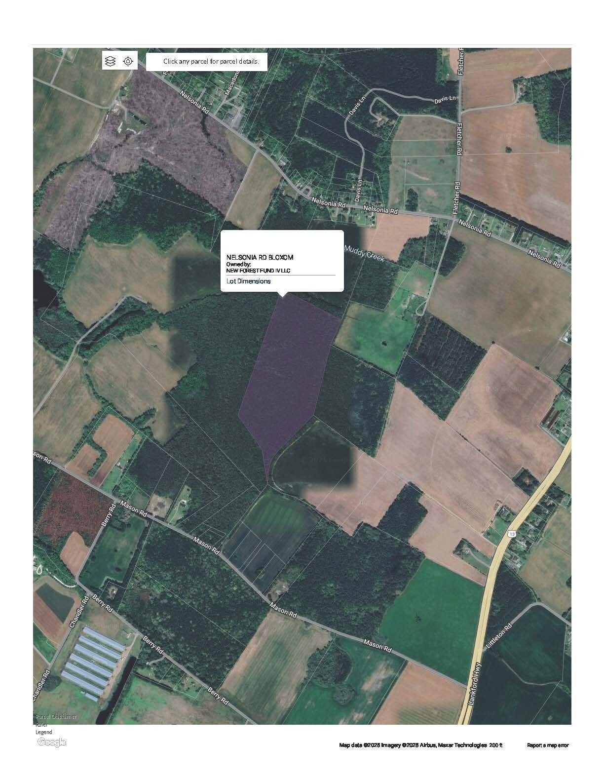 000 Nelsonia Road Rd, Bloxom, VA à vendre Aérien- Image 1 de 2