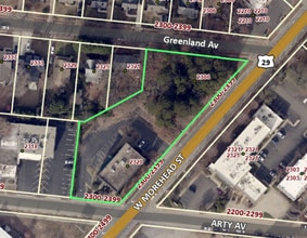 2320 W Morehead St, Charlotte, NC - AERIAL  map view