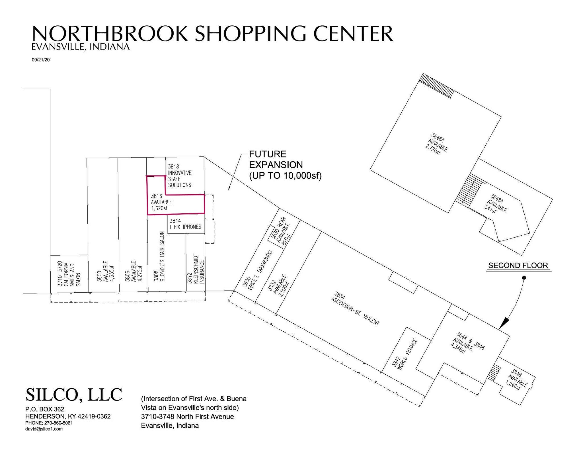 3710-3748 N 1st Ave, Evansville, IN for lease Floor Plan- Image 1 of 1