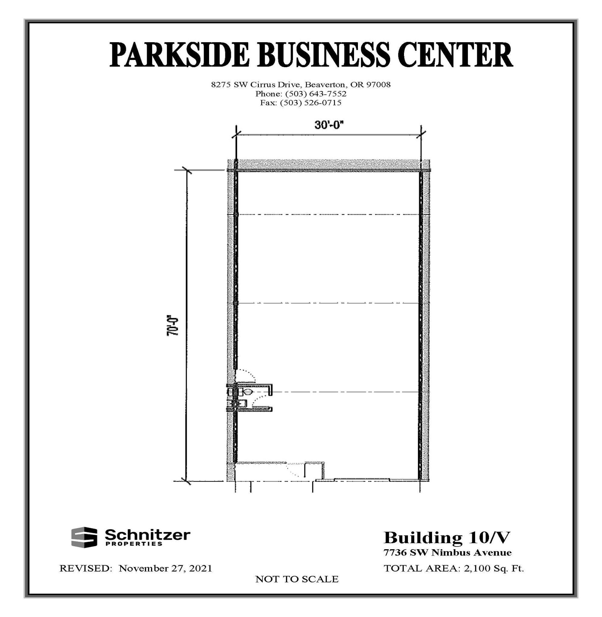 8362-8380 SW Nimbus Ave, Beaverton, OR for lease Floor Plan- Image 1 of 1