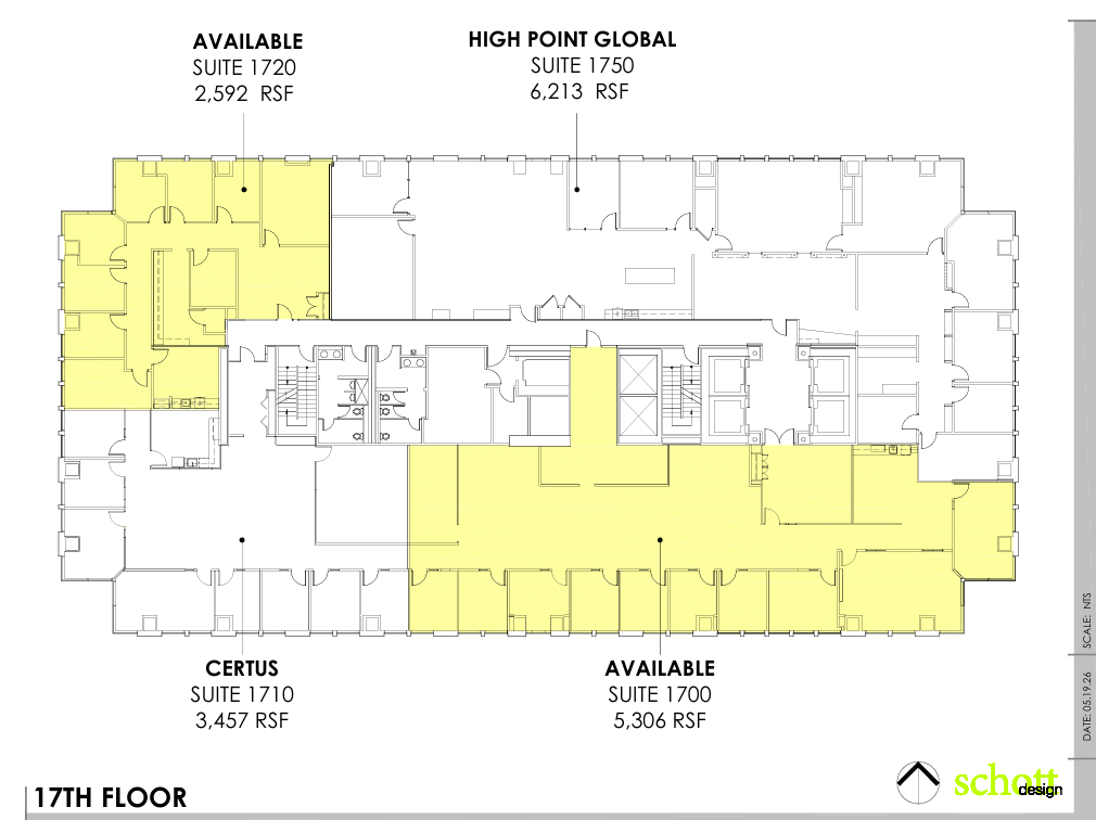 300 N Meridian St, Indianapolis, IN à louer Plan d’étage- Image 1 de 1