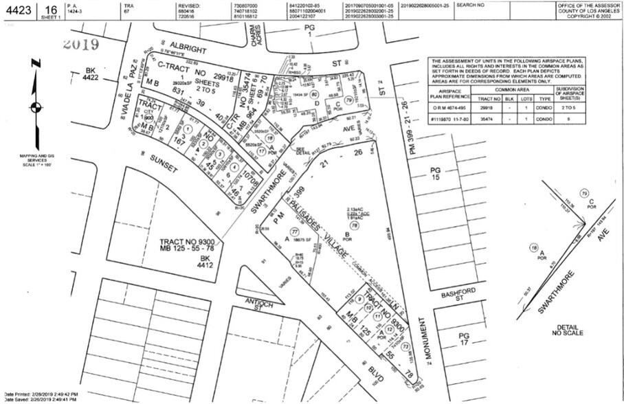 15235 W Sunset Blvd, Pacific Palisades, CA à louer - Plan cadastral - Image 2 de 2