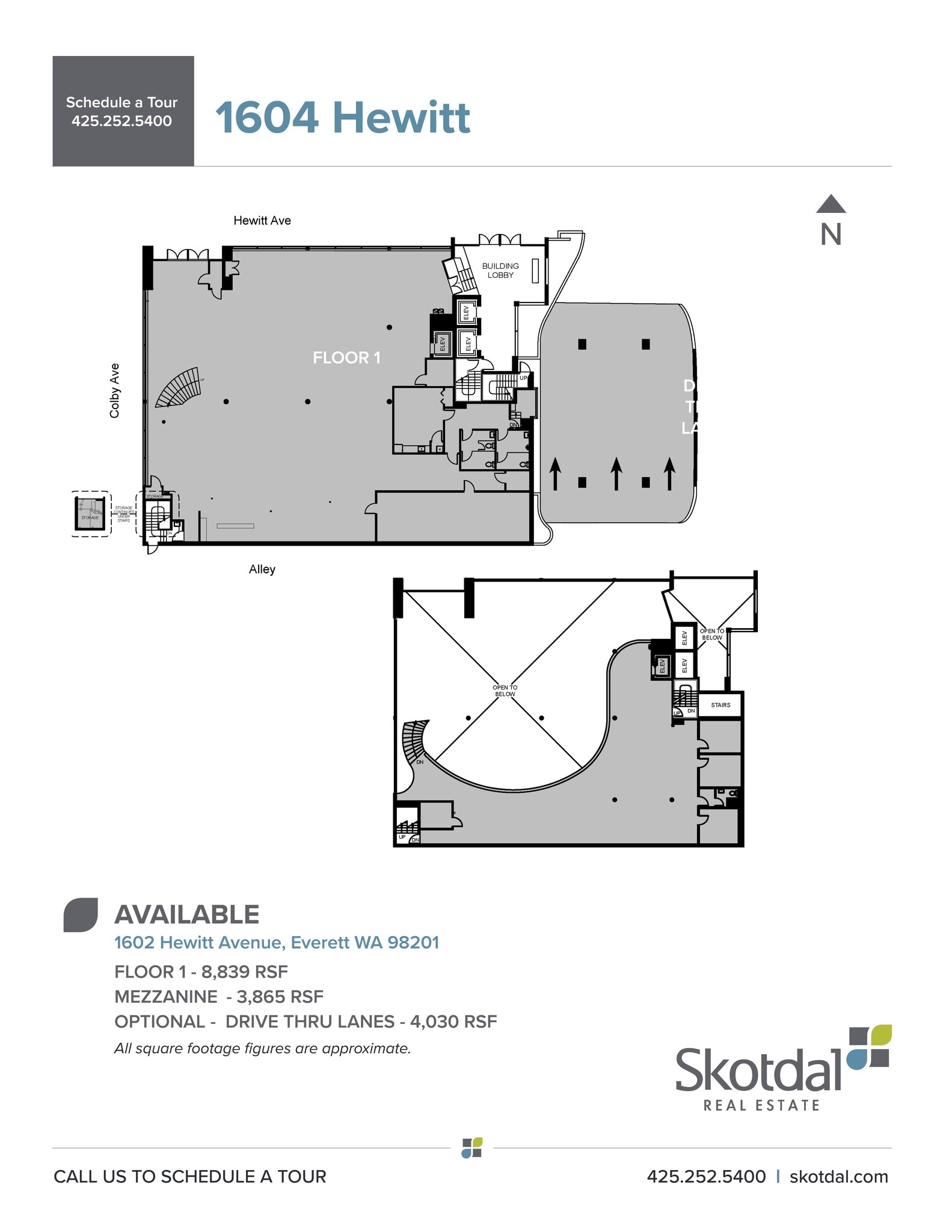 1602-1604 Hewitt Ave, Everett, WA à louer Plan de site- Image 1 de 1