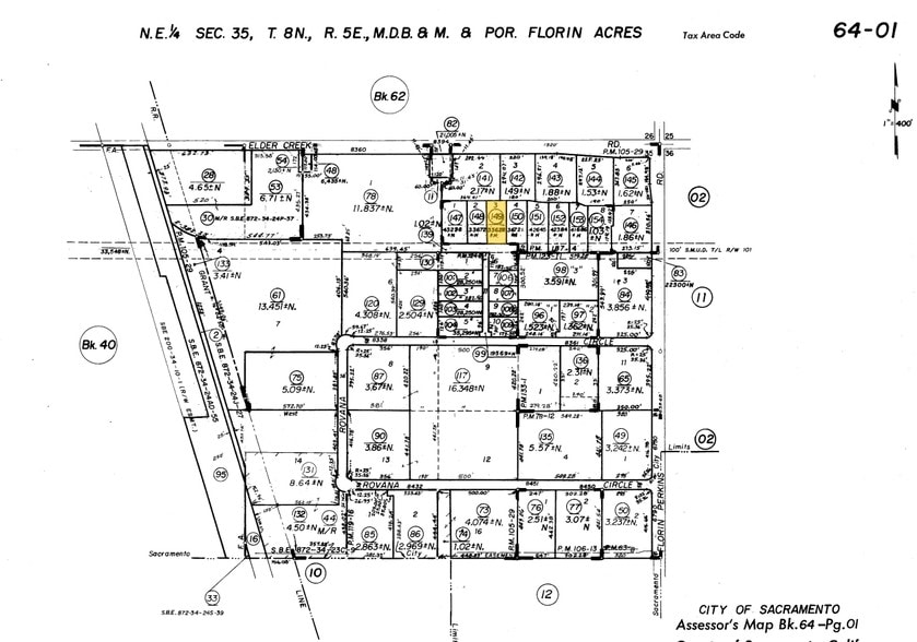 6492 Florin Perkins Rd, Sacramento, CA for sale - Plat Map - Image 3 of 4