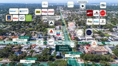 4850 1st Ave N, Saint Petersburg, FL - AERIAL  map view