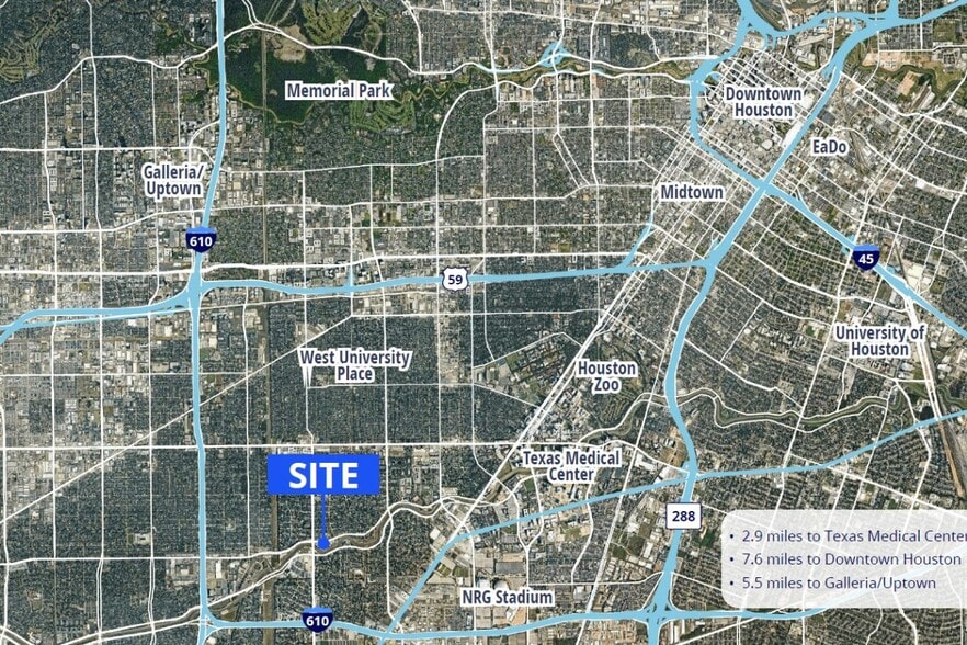 3839 N Braeswood Blvd, Houston, TX for sale - Aerial - Image 3 of 4