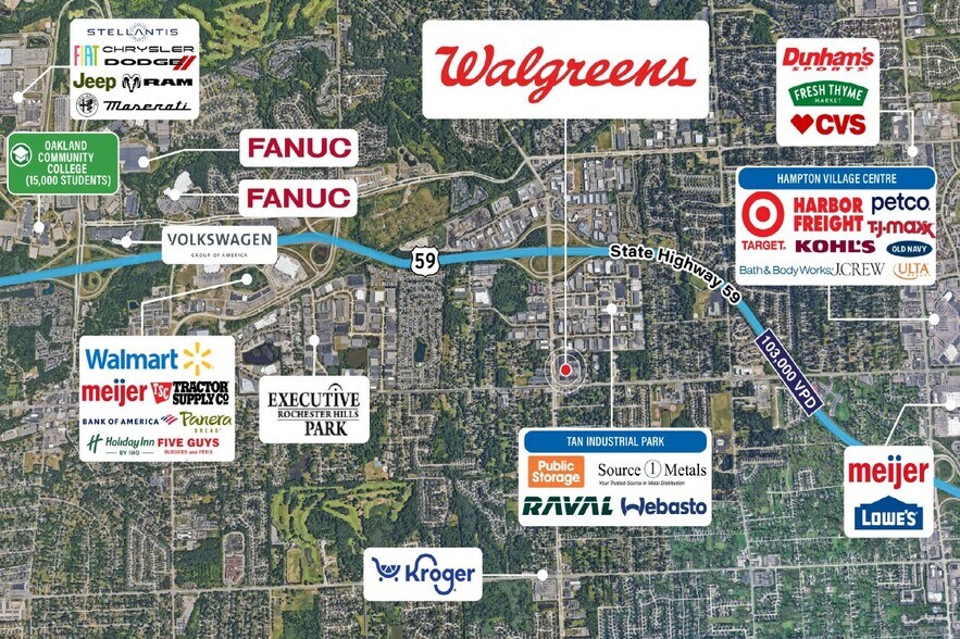 2985 Crooks Rd, Rochester Hills, MI à vendre - Photo du bâtiment - Image 2 de 7