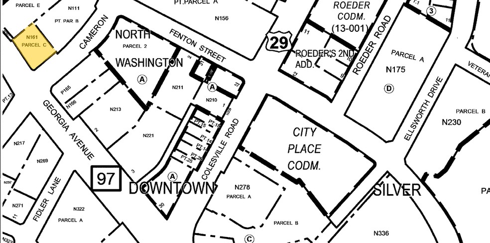 8701 Georgia Ave, Silver Spring, MD for lease - Plat Map - Image 2 of 7