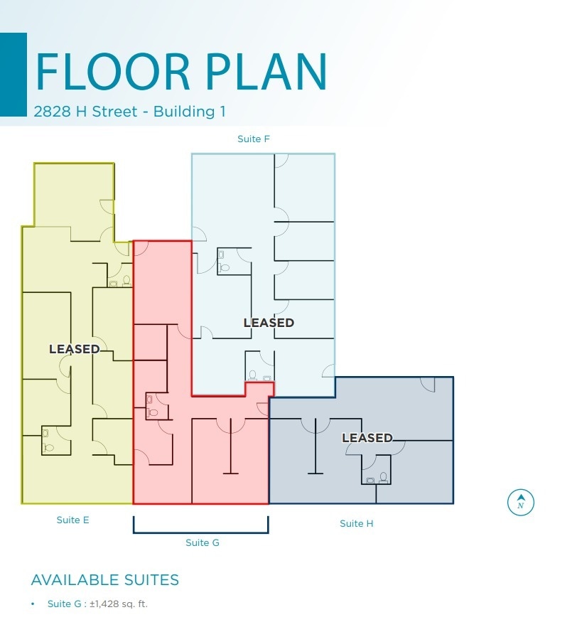 2828 H St, Bakersfield, CA for lease Floor Plan- Image 1 of 1