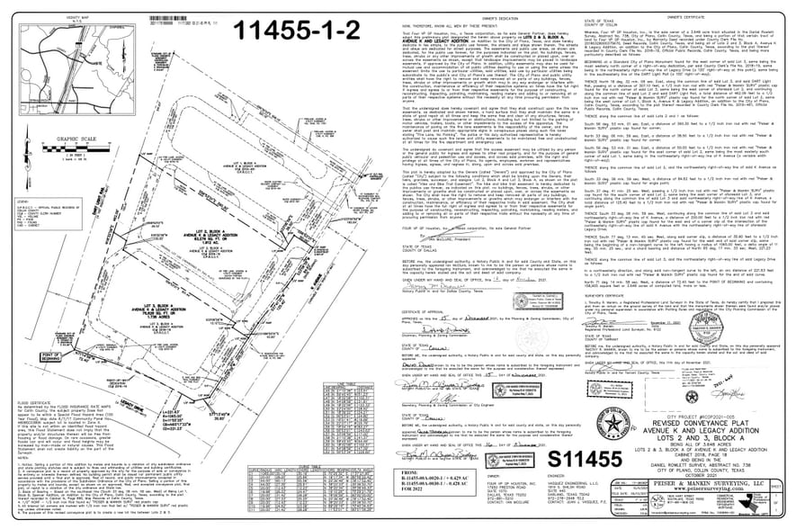 NEQ Legacy Dr & K Ave, Plano, TX à vendre - Plan cadastral - Image 1 de 1