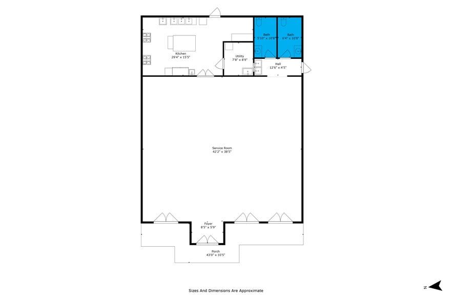 922 Saraland Blvd S, Saraland, AL for sale - Floor Plan - Image 2 of 29
