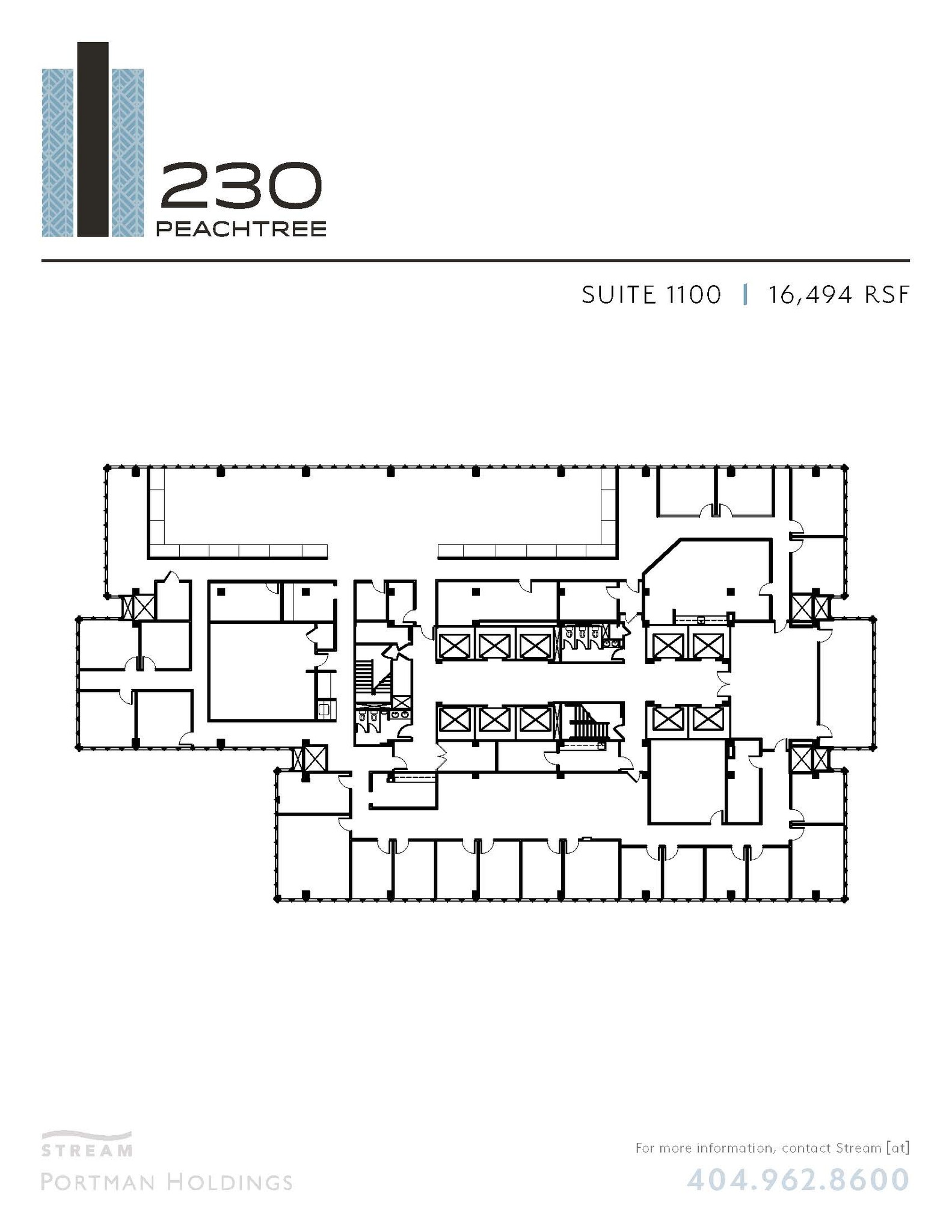 230 Peachtree St NW, Atlanta, GA à louer Plan d’étage- Image 1 de 1