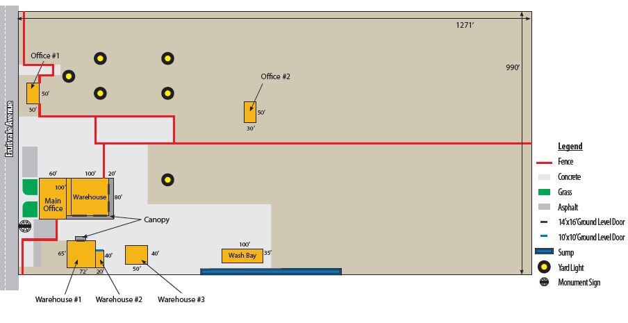 3500 - 3518 - 3518 Fruitvale Avenue Ave, Bakersfield, CA à vendre - Plan de site - Image 3 de 6