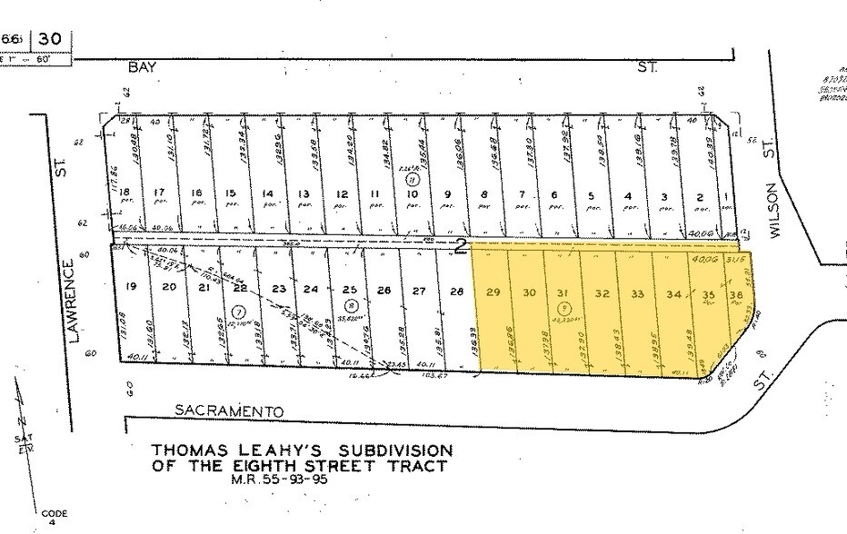 1825 Sacramento St, Los Angeles, CA à louer - Plan cadastral - Image 2 de 9