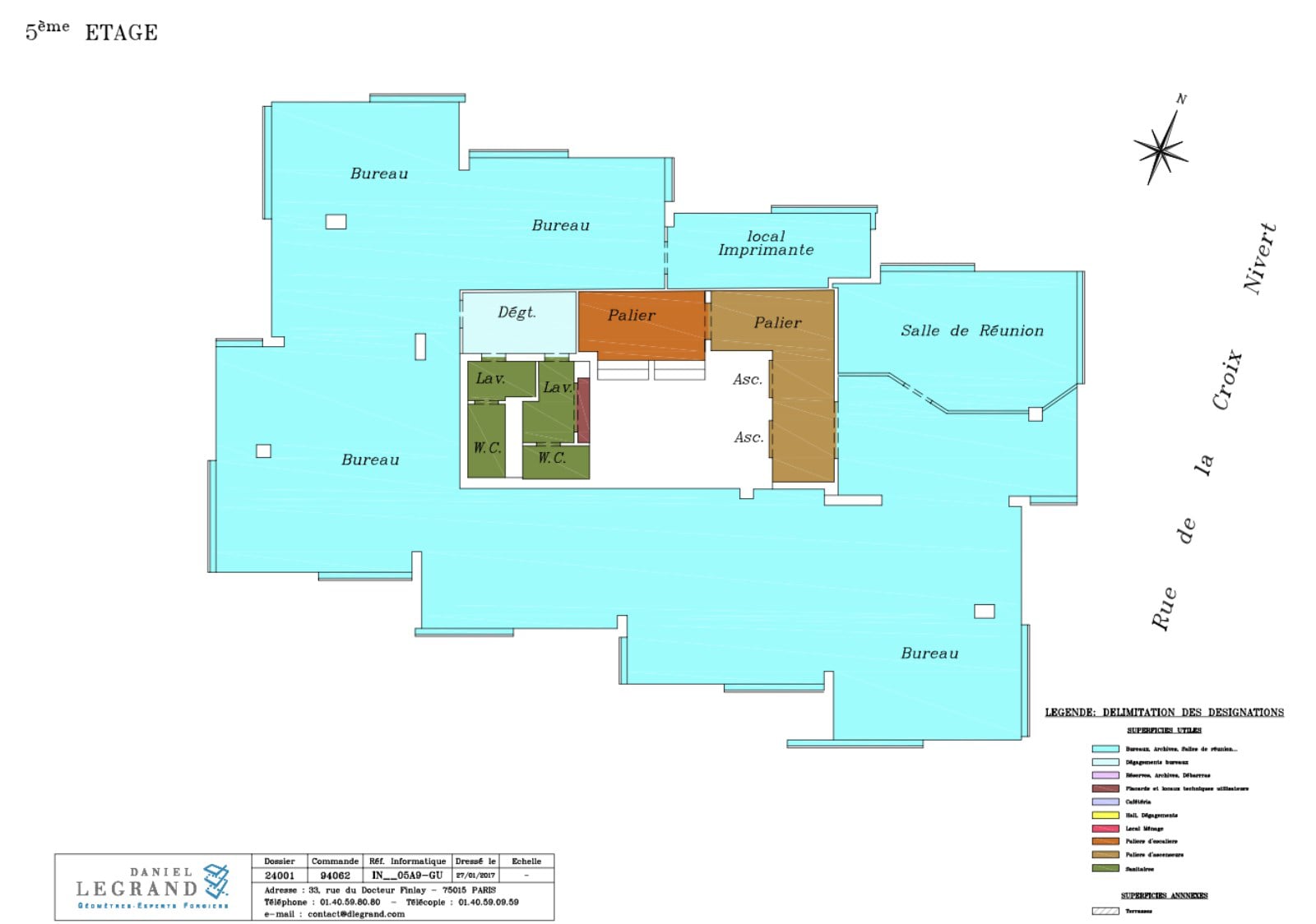 202 Rue De La Croix Nivert, Paris à louer Plan d’étage- Image 1 de 17