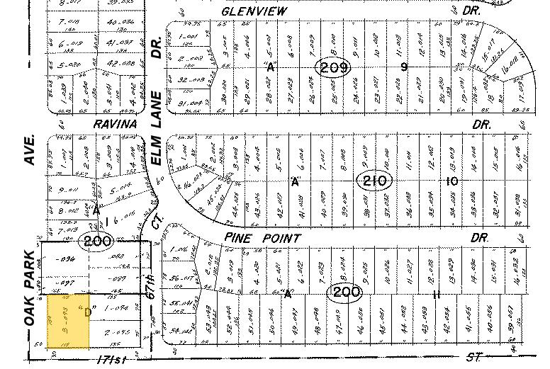 17055 S Oak Park Ave, Tinley Park, IL à louer - Plan cadastral - Image 3 de 3