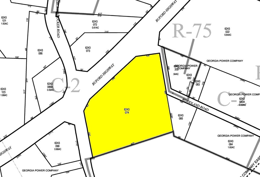 5942-5950 Buford Hwy, Norcross, GA à louer - Plan cadastral - Image 2 de 15